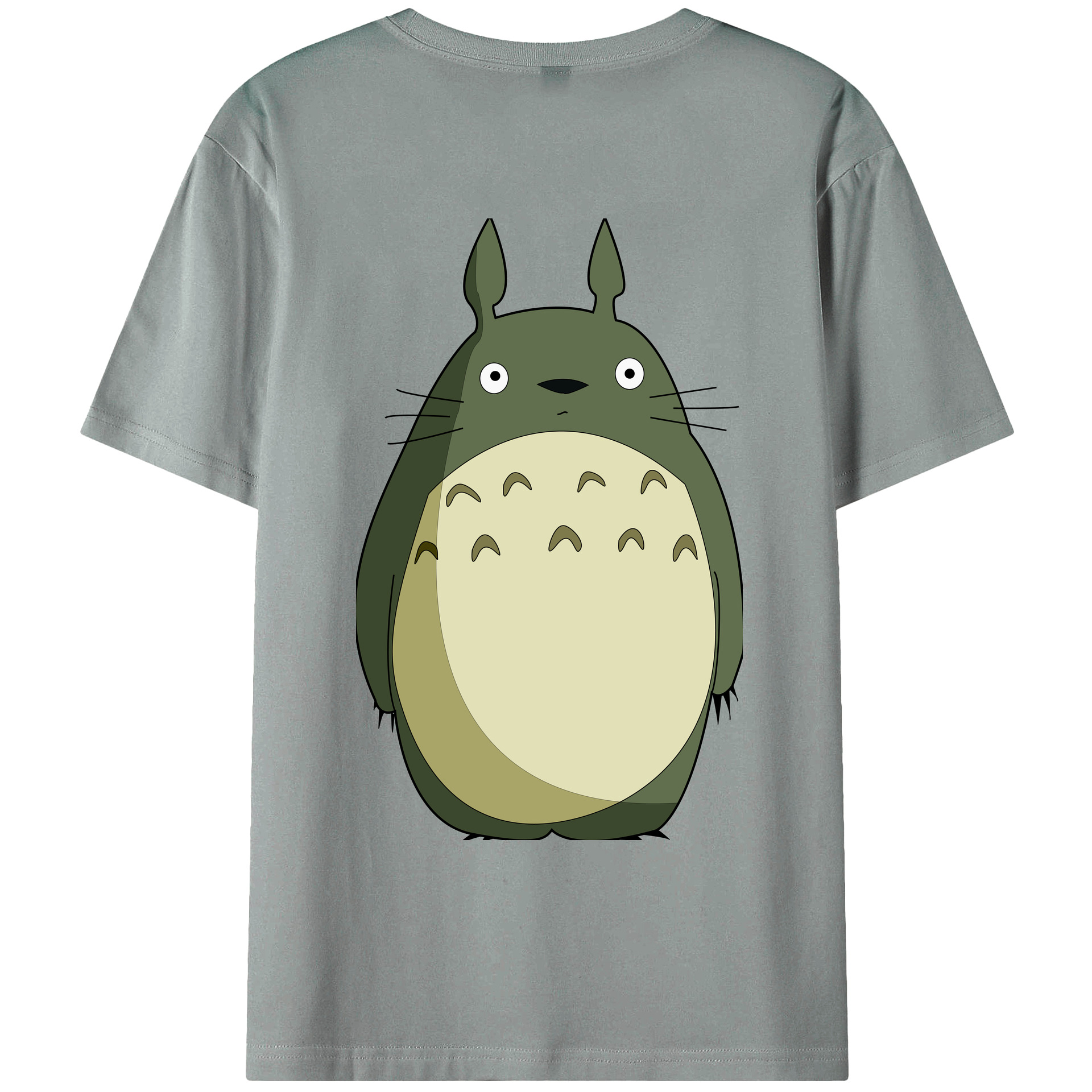 （画像用） となりのトトロ 草壁メイ 草壁サツキ My Neighbor Totoro Satsuki Kusakabe Mei Kusakabe 綿100％ メンズ半袖Tシャツ（バックプリント） 通気性